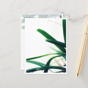 Minimalistische groene elegantie briefkaart
