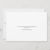 Minimalistische groene Eucalyptus Elopement Aankon Aankondiging (Achterkant)