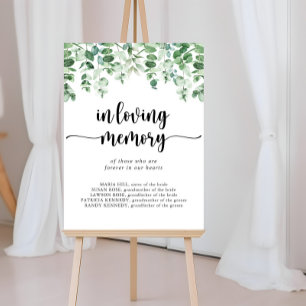 Minimalistische groene eucalyptus ter nagedachteni poster