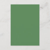 Minimalistische groene Eucalyptus Wedding Directio Informatiekaartje (Achterkant)