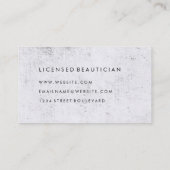 Minimalistische groene grijze grunge visitekaartje (Achterkant)