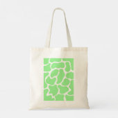 Minimalistische groene Koe print Tote Bag (Achterkant)
