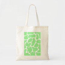 Minimalistische groene Koe print