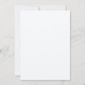 Minimalistische groene krans bruiloft kaart (Achterkant)