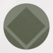 Minimalistische groene moslabelzegels labels (Design 2)