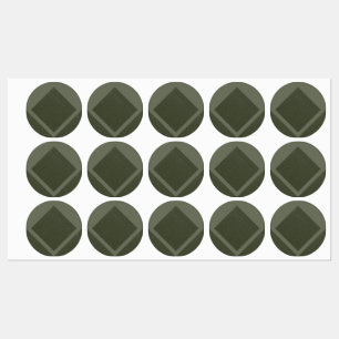 Minimalistische groene moslabelzegels labels