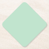 Minimalistische groene papieren onderzetter (Voorkant)