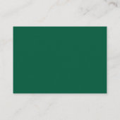Minimalistische groene script tempel verzegeling u informatiekaartje (Achterkant)