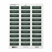 Minimalistische Groene Typografie Etiket (Full Sheet)