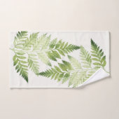 Minimalistische groene varen botanische illustrati bad handdoek (Handdoek)
