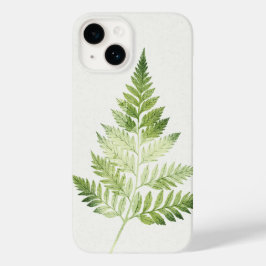 Minimalistische groene varen botanische illustrati Case-Mate iPhone 14 hoesje