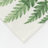 Minimalistische groene varen botanische illustrati fleece deken (Hoek)
