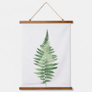 Minimalistische groene varen botanische illustrati hangend wandkleed