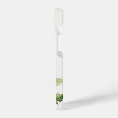 Minimalistische groene varen botanische illustrati iPhone hoesje (Linkerkant)