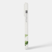 Minimalistische groene varen botanische illustrati iPhone hoesje (Linkerkant)
