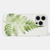 Minimalistische groene varen botanische illustrati iPhone hoesje (Achterkant horizontaal)