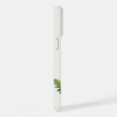 Minimalistische groene varen botanische illustrati iPhone hoesje (Rechterkant)