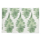 Minimalistische groene varen botanische illustrati kussensloop (Achterkant-Links)