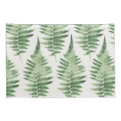 Minimalistische groene varen botanische illustrati kussensloop (Achterkant-Rechts)