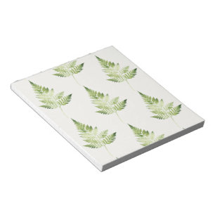 Minimalistische groene varen botanische illustrati notitieblok