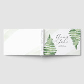 Minimalistische groene varen gastenboek (Volledig)