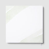 Minimalistische groene varen gastenboek (Achterkant)