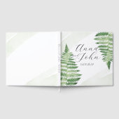 Minimalistische groene varen gastenboek (Volledig)