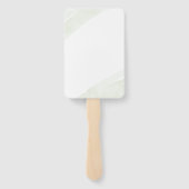 Minimalistische groene varen handwaaier (Achterkant)