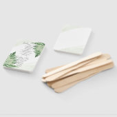 Minimalistische groene varen handwaaier (Niet-gemonteerd)