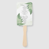 Minimalistische groene varen handwaaier (Voorkant)