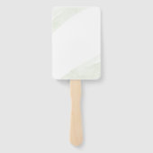 Minimalistische groene varen handwaaier (Achterkant)