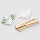 Minimalistische groene varen handwaaier (Niet-gemonteerd)