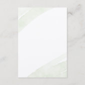 Minimalistische groene varen informatiekaartje (Achterkant)