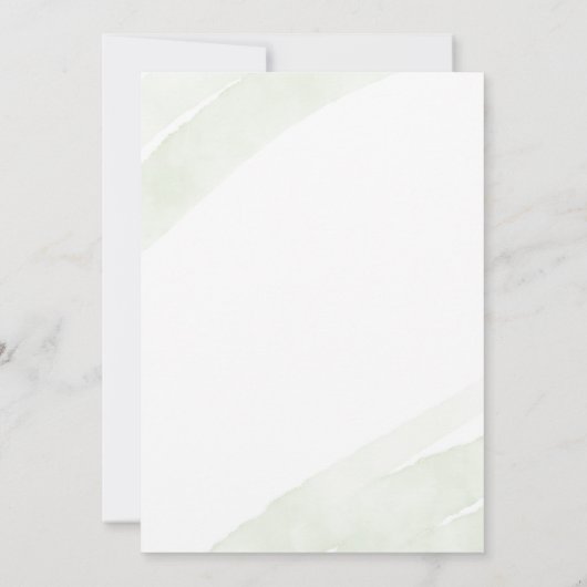 Minimalistische groene varen kaart (Achterkant)