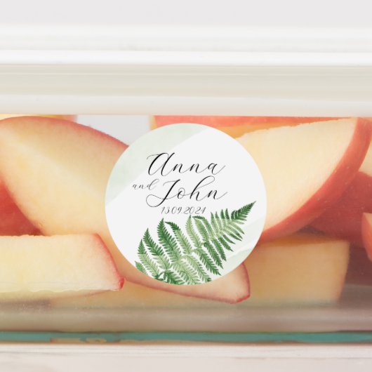 Minimalistische groene varen labels (Aangebracht)