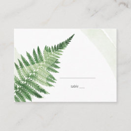 Minimalistische groene varen plaatskaartje