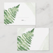 Minimalistische groene varen plaatskaartje (Voorkant / Achterkant)