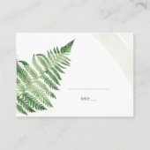 Minimalistische groene varen plaatskaartje (Voorkant)