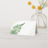 Minimalistische groene varen plaatskaartje (Achterkant)