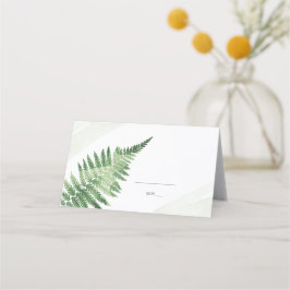 Minimalistische groene varen plaatskaartje