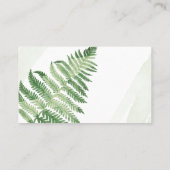 Minimalistische groene varen plaatskaartje (Achterkant)