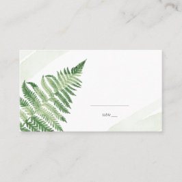 Minimalistische groene varen plaatskaartje