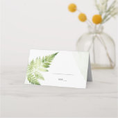 Minimalistische groene varen plaatskaartje (Voorkant)