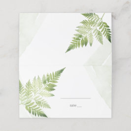 Minimalistische groene varen plaatskaartje