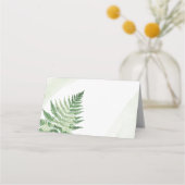 Minimalistische groene varen plaatskaartje (Achterkant)