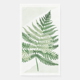 Minimalistische groene varen servet