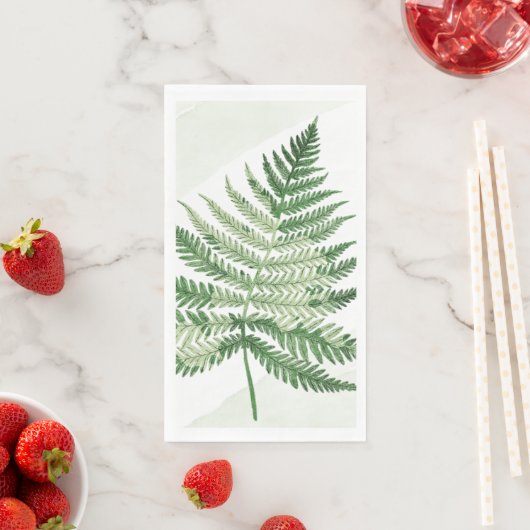 Minimalistische groene varen servet (Insitu)