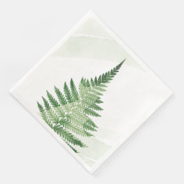 Minimalistische groene varen servet