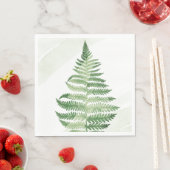 Minimalistische groene varen servet (Insitu)