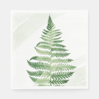 Minimalistische groene varen servet